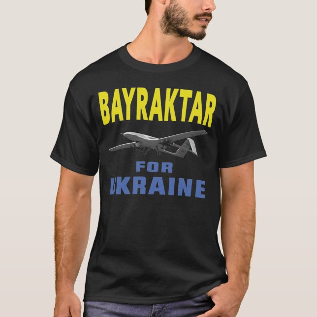 Camiseta Bayraktar para Ucrânia (Frente)