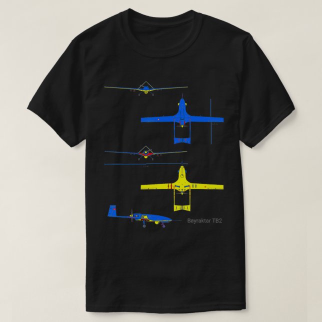 Camiseta Bayraktar TB2 Bayraktar Drone (Frente do Design)