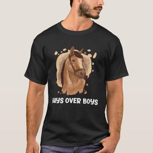 Camiseta Bays Over Boys  Horse   1 (Frente)