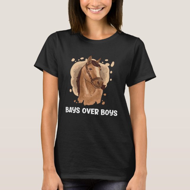 Camiseta Bays Over Boys  Horse   1 (Frente)