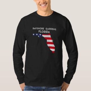 Camiseta Bayshore Gardens Florida EUA State America Viagem