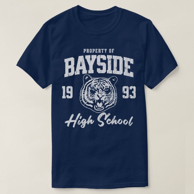 Camiseta Bayside Segundo grau Tigers Vintage (Frente do Design)