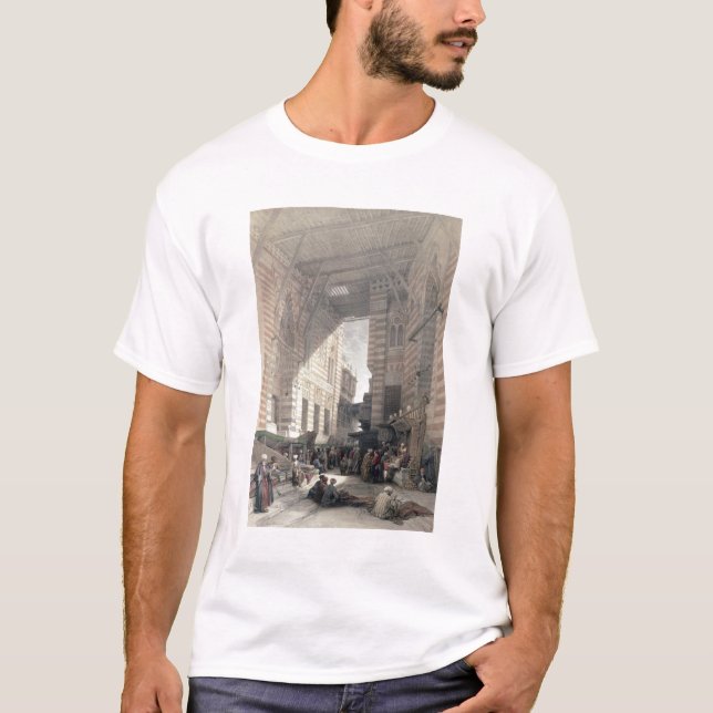Camiseta Bazar dos comerciantes de seda, o Cairo, de (Frente)