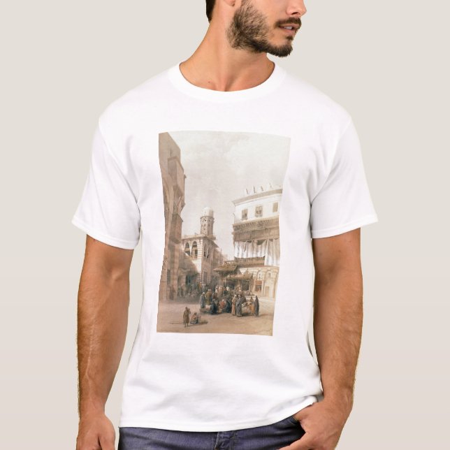 Camiseta Bazar dos Coppersmiths, o Cairo, de "Egipto e (Frente)