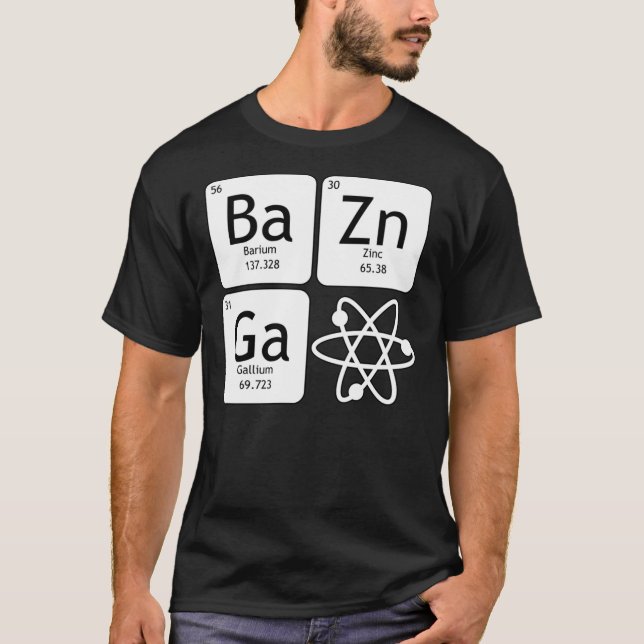 Camiseta BaZinGa and Atom Classic T-Shirt (Frente)
