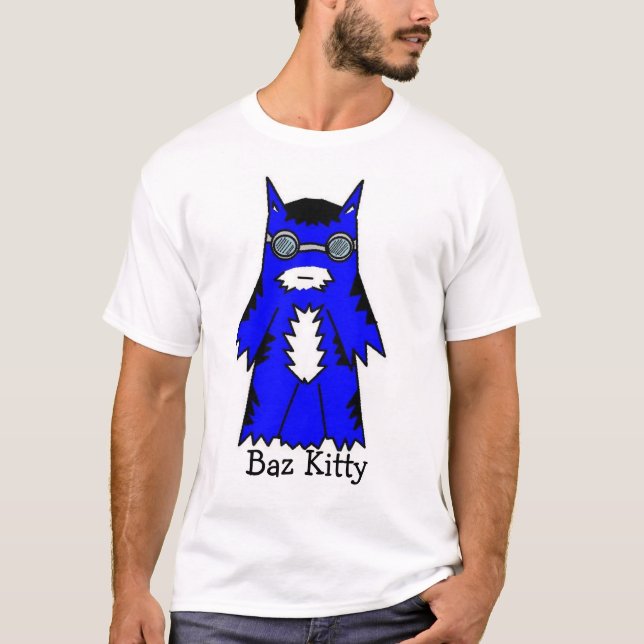 Camiseta BazKitty, gatinho de Baz (Frente)