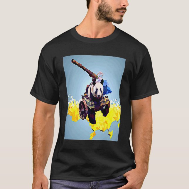 Camiseta Bazooka Freedom Panda Sláva Ukrayíni (Frente)