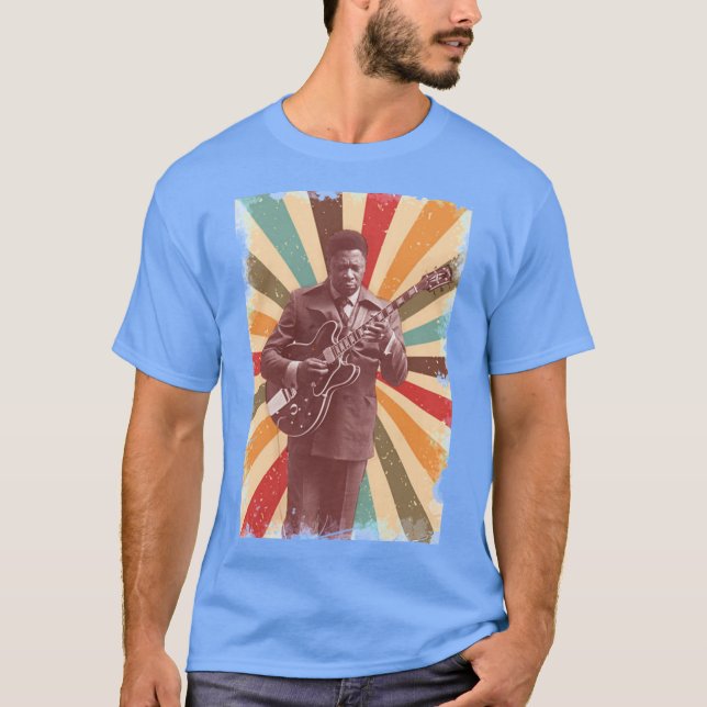 Camiseta Bb King Vintage Estilo Retro (Frente)