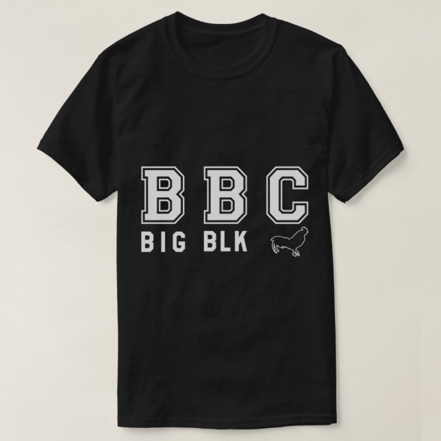Camiseta BBC (BIG BLACK Rooster _) (Frente do Design)