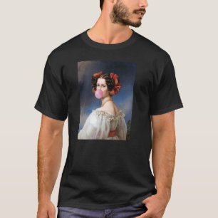 Camiseta Bble Gum Altered Portrait Art, Auguste Strobl, E