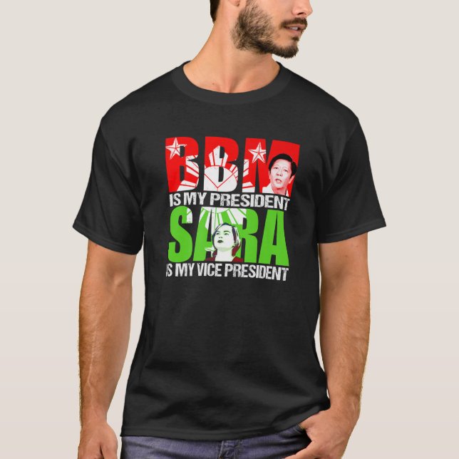 Camiseta BBM 2022 Bongbong Marcos Inday Sara Duterte Para P (Frente)