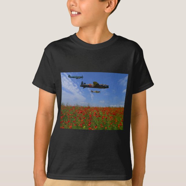 Camiseta BBMF e papoilas (Frente)