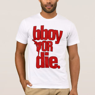 Camiseta bboy ou morre - o vermelho
