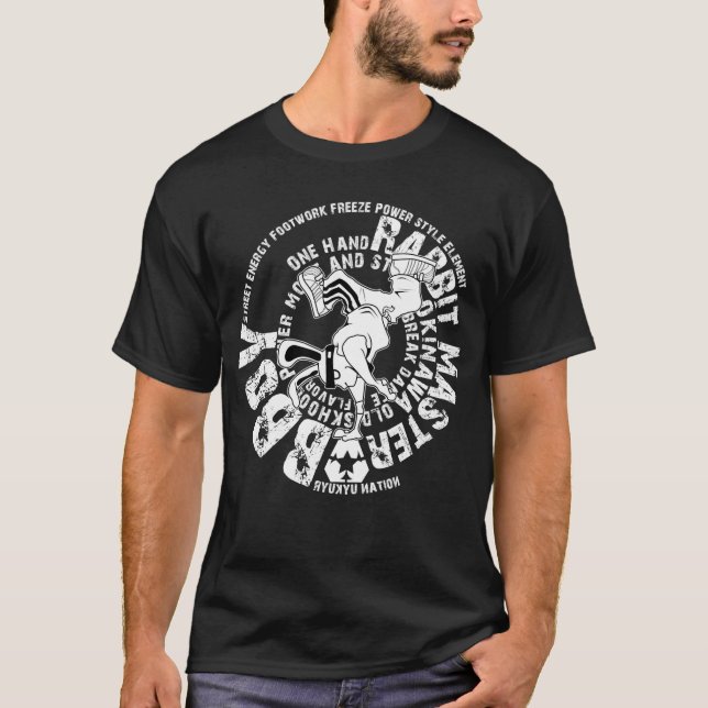 Camiseta bboy rabbit (Frente)