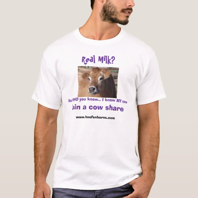 Camiseta BC cara, leite real? , junte-se a uma parte da (Frente)