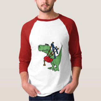 Camiseta BC- T-rex que joga o t-shirt dos Bagpipes