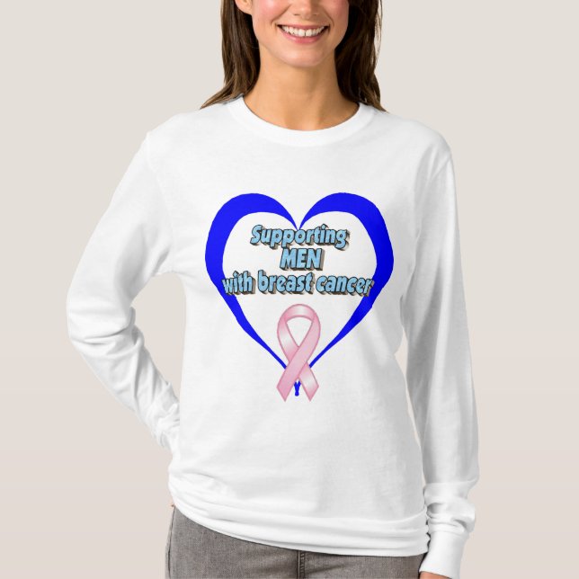 Camiseta BCA - Cancer dos homens w/breast (Frente)