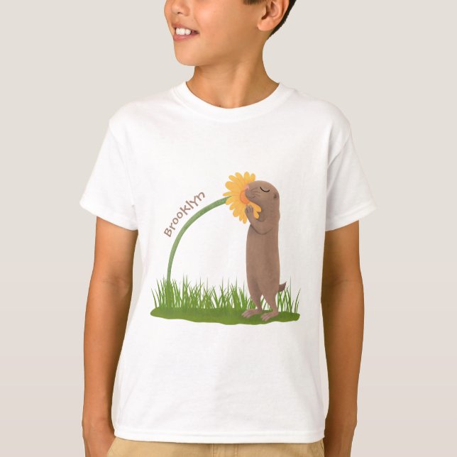 Camiseta BD de cãozinho da pradaria (Frente)