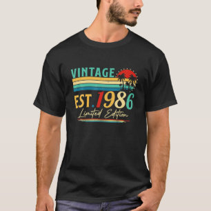 Camiseta Bday 36 Year Old Vintage 1986 Limited Edition 36th