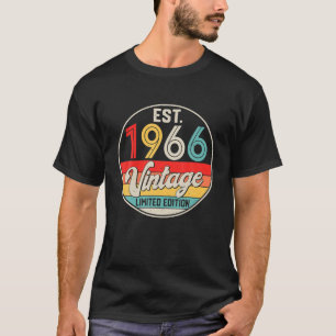 Camiseta Bday 56 Year Old Vintage 1966 Limited Edition 56th