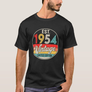 Camiseta Bday 68 Year Old Vintage 1954 Limited Edition 68th