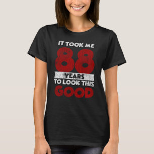 Camiseta Bday de 88 anos me fez parecer bom aniversário de