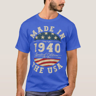 Camiseta Bday Limited Edition 1940 EUA 82th Bi
