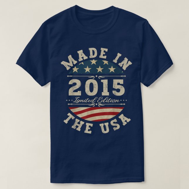 Camiseta Bday Limited Edition 2015 EUA 7 Birt (Frente do Design)