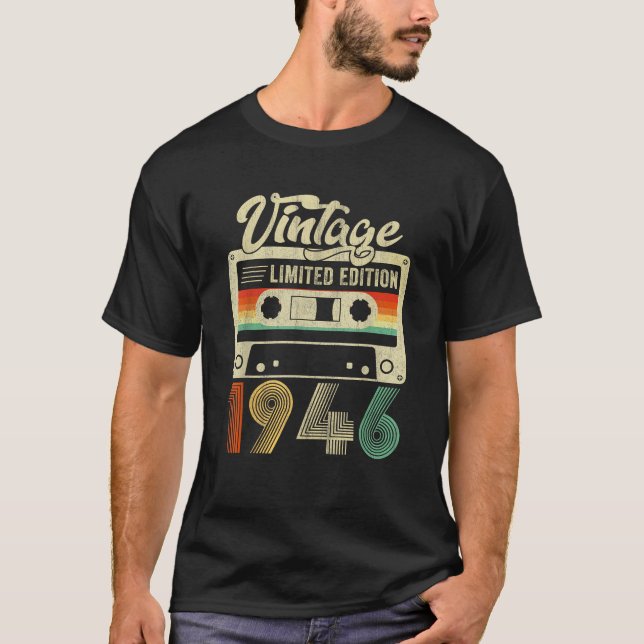 Camiseta Bday Limited Edition Classic 80 Anos Design (Frente)