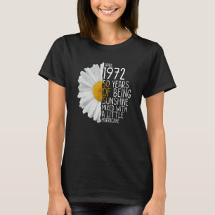 Camiseta Bday Mãe Nascer Em Abril De 1972, 50 Anos De Estar