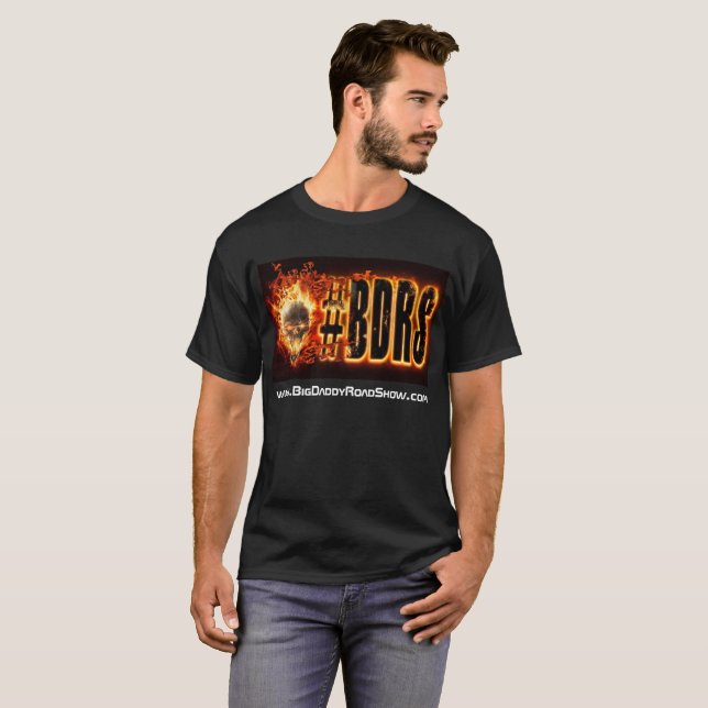 Camiseta BDRS que arde o #Boom do t-shirt do #BDRS de (Frente Completa)