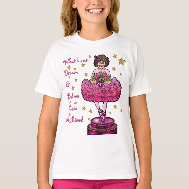 Camiseta Be a Ballerina (Brunette) (Frente)