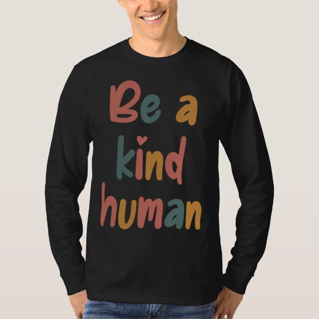 Camiseta Be A Kind Human Bible Lesson Christian Faith Jesus (Frente)