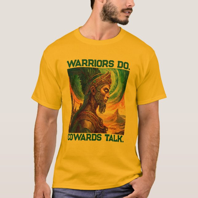 Camiseta be a true warrior be king be majestic  (Frente)