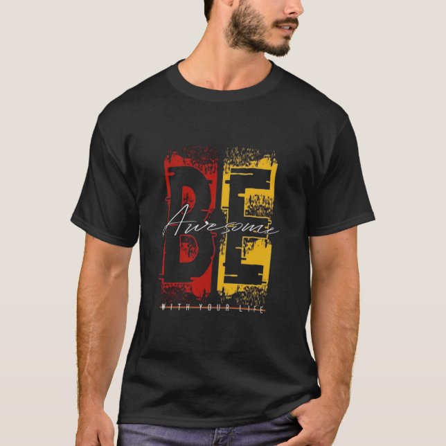 Camiseta Be Awesome | Comprar Camisetas Impressas (Frente)