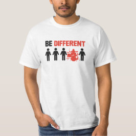 Camiseta Be Different - Funny Drummer