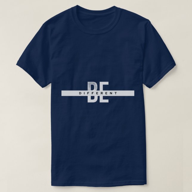 Camiseta Be different men t-shirt (Frente do Design)