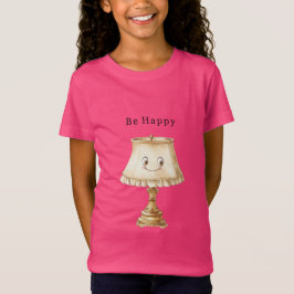 Camiseta Be Happy Cute Smiling Lamp