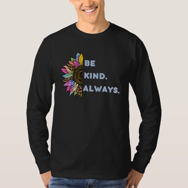 Camiseta Be Kind Always Love Peace Sign Tie Dye Hippie (Frente)