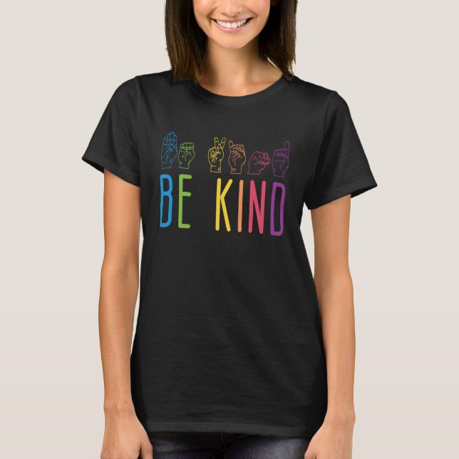 Camiseta Be Kind ASL (Frente)