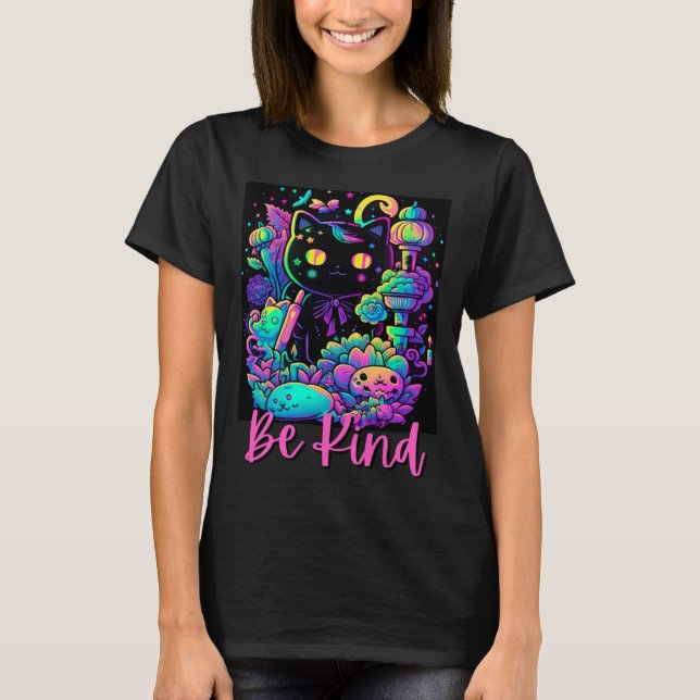 Camiseta Be Kind Kindnes For Women Kids Men Cute Flowers Fl (Frente)