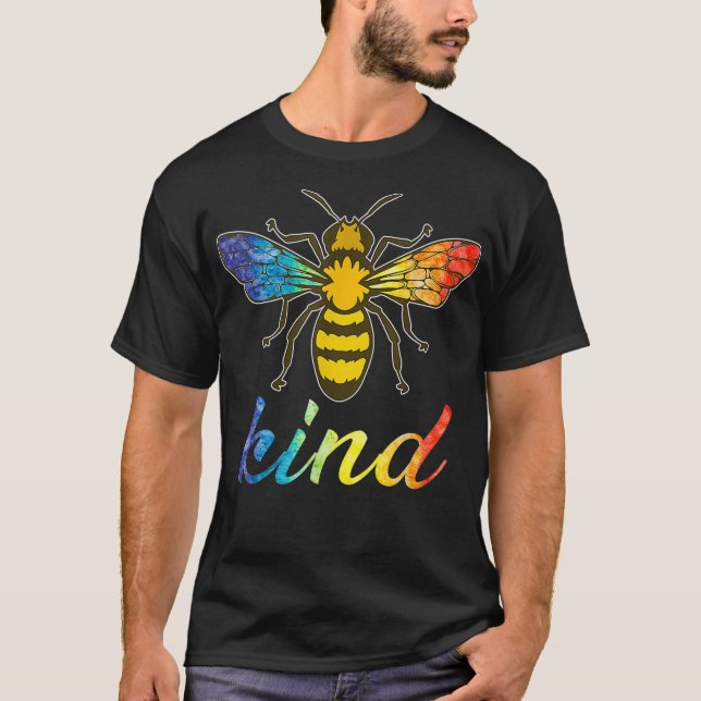 Camiseta Be Kind LGBTQ Ally Bee Kindness  (Frente)