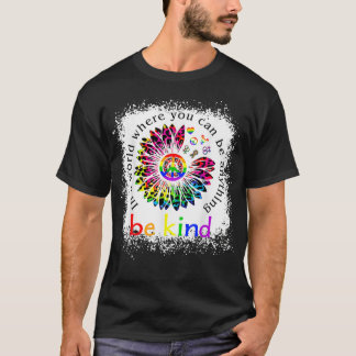 Camiseta Be Kind Love Rainbow LGBT Pride LGBTQ Leopard Tied