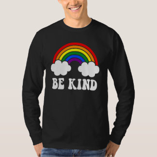 Camiseta BE KIND Rainbow LGBT Flag Gay Pride