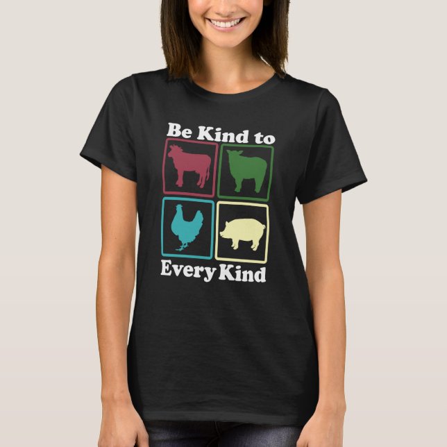 Camiseta Be Kind to Every Kind Retro  1 (Frente)