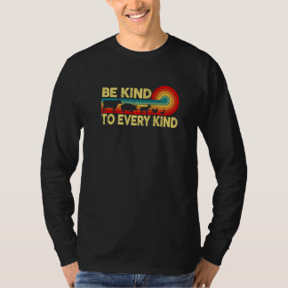 Camiseta Be Kind To Every Kind Retro Vegan Vegetarian Men W