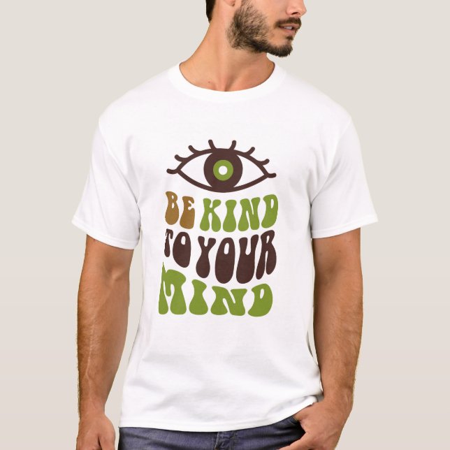 Camiseta Be Kind to Your Mind Retro Tee | Trendy Kids,youth (Frente)