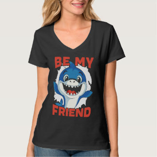 Camiseta Be My Friend Shark Animal Lover Marine Biologist 1