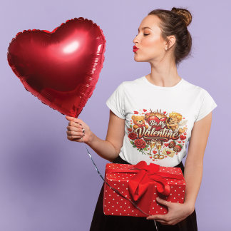 Camiseta Be My Valentine Liebesfeier Design