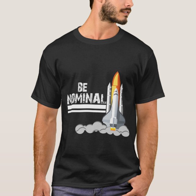 Camiseta Be Nominal T-Shirt Space Launch T-shirt design (Frente)